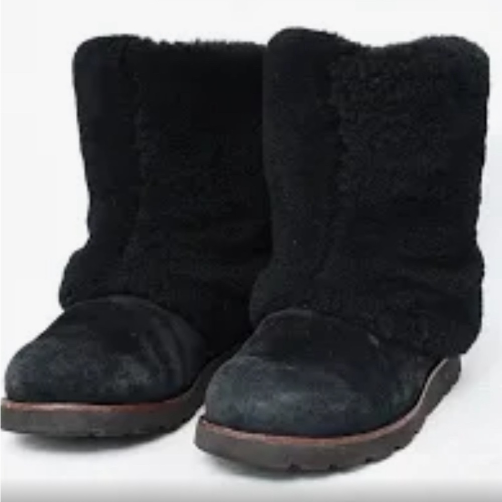 Ugg- MAYLIN- black suede boots-7